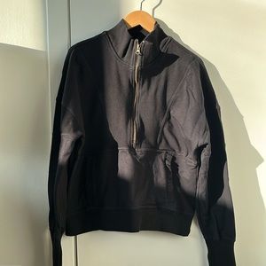 Free People FP Movement Adeline Half Zip Pullover Black XS